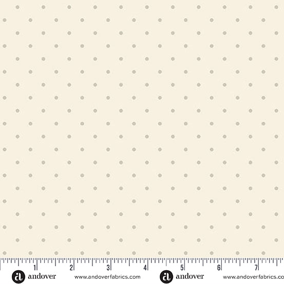 Simply Spot Cream quilting fabric, part of the Simply Spot fabric collection by Andover Fabrics (SKU: A-10237-L1)