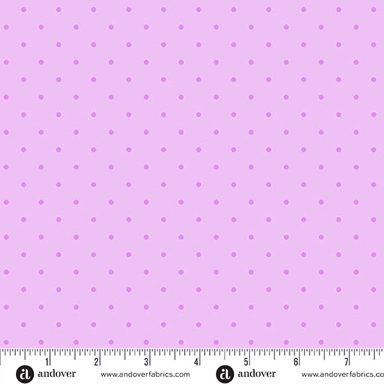 Simply Spot Lilac quilting fabric, part of the Simply Spot fabric collection by Andover Fabrics (SKU: A-10237-LP)