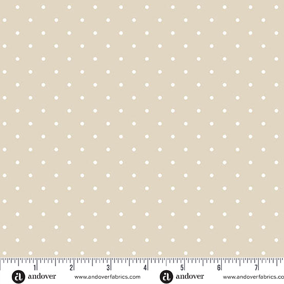 Simply Spot Tan quilting fabric, part of the Simply Spot fabric collection by Andover Fabrics (SKU: A-10237-N)