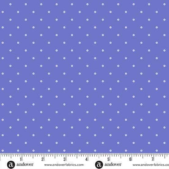 Simply Spot Periwinkle quilting fabric, part of the Simply Spot fabric collection by Andover Fabrics (SKU: A-10237-P)