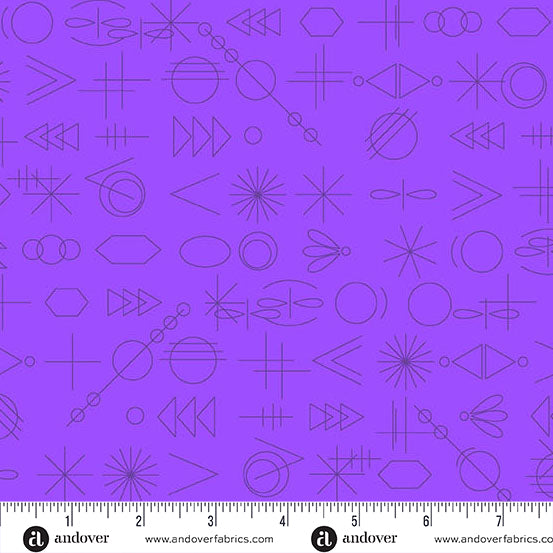 GameDay Pansy quilting fabric, part of the Color Camp fabric collection by Alison Glass (SKU: A-10430-P)