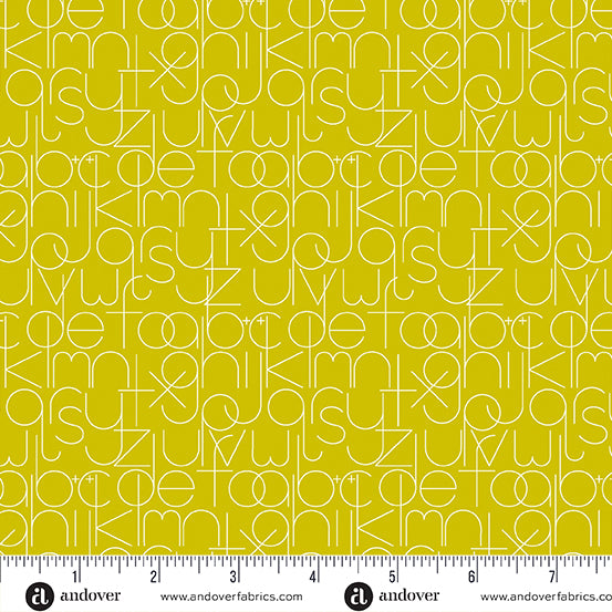 PREORDER - Soliloquy - Enough in Chartreuse - Alison Glass - A-1221-G - Half Yard