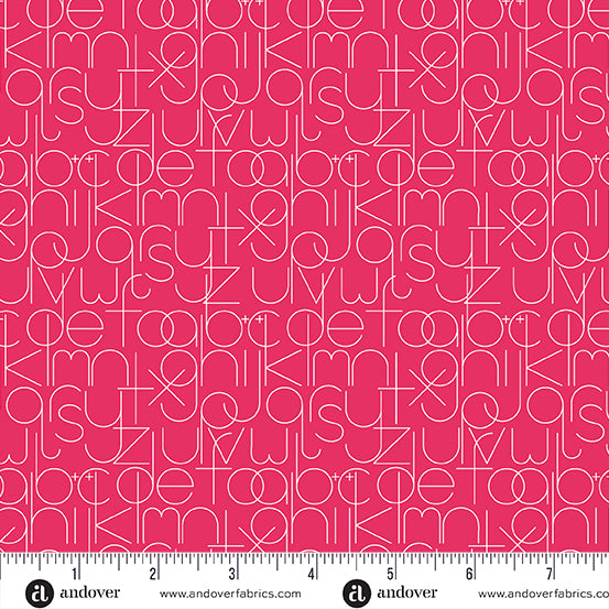 PREORDER - Soliloquy - Enough in Strawberry - Alison Glass - A-1221-R - Half Yard