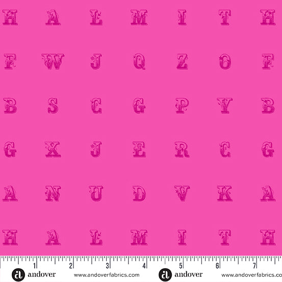 PREORDER - Soliloquy - Typeset in Rose - Alison Glass - A-1223-E - Half Yard