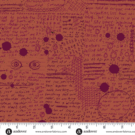 PREORDER - Scrawl - Rant in Tarnish - Giucy Giuce - A-456-O - Half Yard