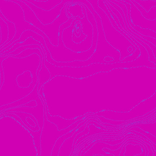 A closeup shot of the quilting fabric pattern called Cabbage Topography, designed by Alison Glass as part of the Sun Print 2023 collection. The SKU is A-556-P.