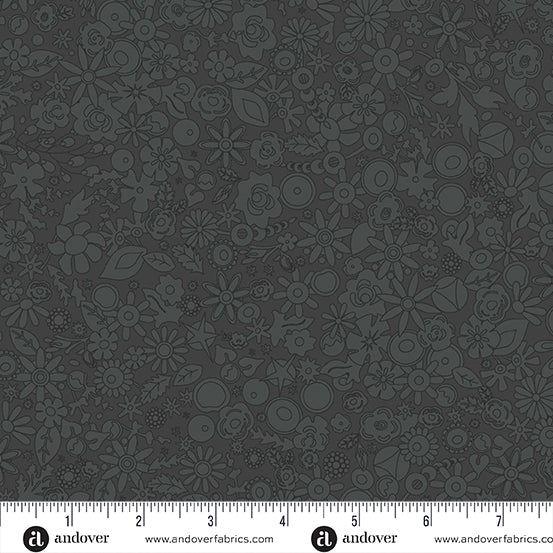 PREORDER - SunPrint 2024 - Woodland in Charcoal - A-790-K - Half Yard