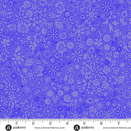 PREORDER - SunPrint 2024 - Woodland in Iris - A-790-P1 - Half Yard