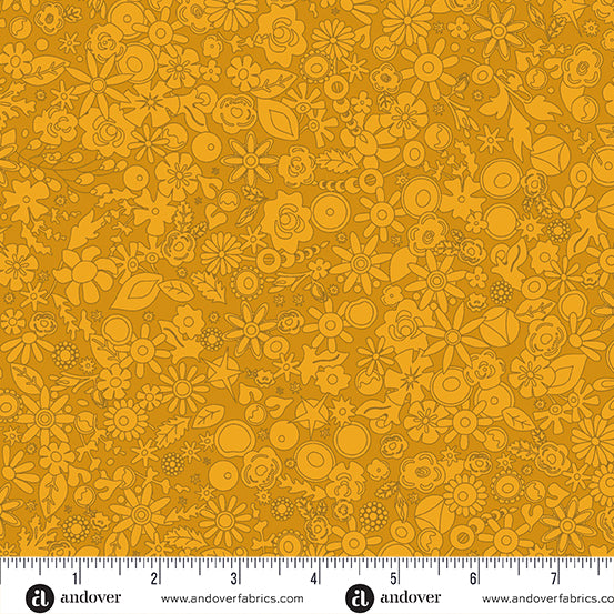 SunPrint 2024 - Woodland in Golden - A-790-Y - Half Yard