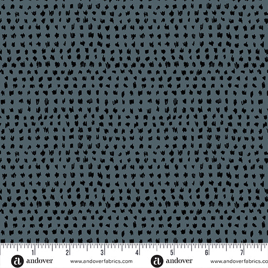 Ink by Giucy Giuce - Scribbles in Sardine - A-916K - Half Yard