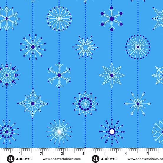 Deco Frost - Snowflakes in Frost - CS-1114-B - Half Yard