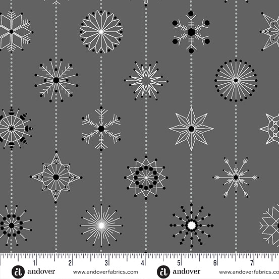 Deco Frost - Snowflakes in Sleet - CS-1114-K - Half Yard