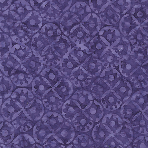Dutch Days - Flower Stamp in Electric Indigo - Shayla Wolf - 746Q-1 - Half Yard (Preorder)