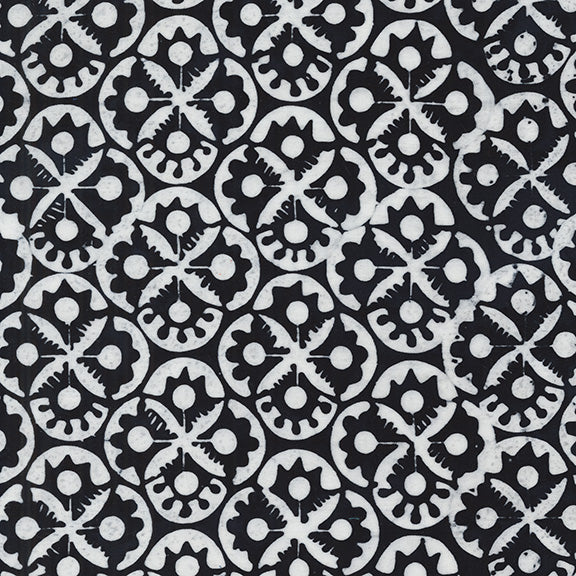 Dutch Days - Flower Stamp in Tuxedo - Shayla Wolf - 746Q-5 - Half Yard (Preorder)