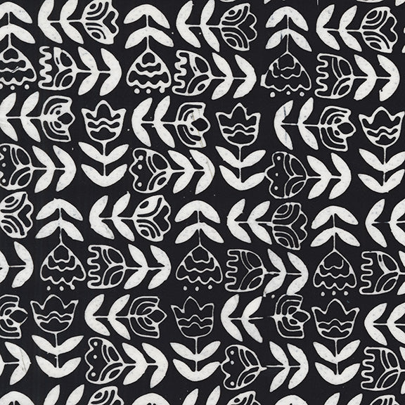 Dutch Days - Tulip Study in Tuxedo - Shayla Wolf - 750Q-5 - Half Yard (Preorder)