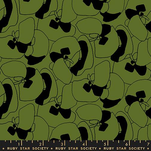 Seagrapes in Sarah Green quilting fabric, part of the Memento fabric collection by Ruby Star Society (SKU: RS8000 16)