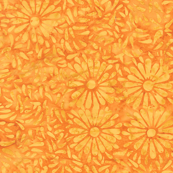 Daisy Petals - Daisy Petals in Orange Peel - Jacqueline De Jonge - 8129Q-3 - Half Yard (Preorder)