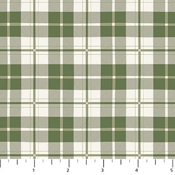 Snowfall - Plaid in Sage - Pippa Shaw - 91037-71