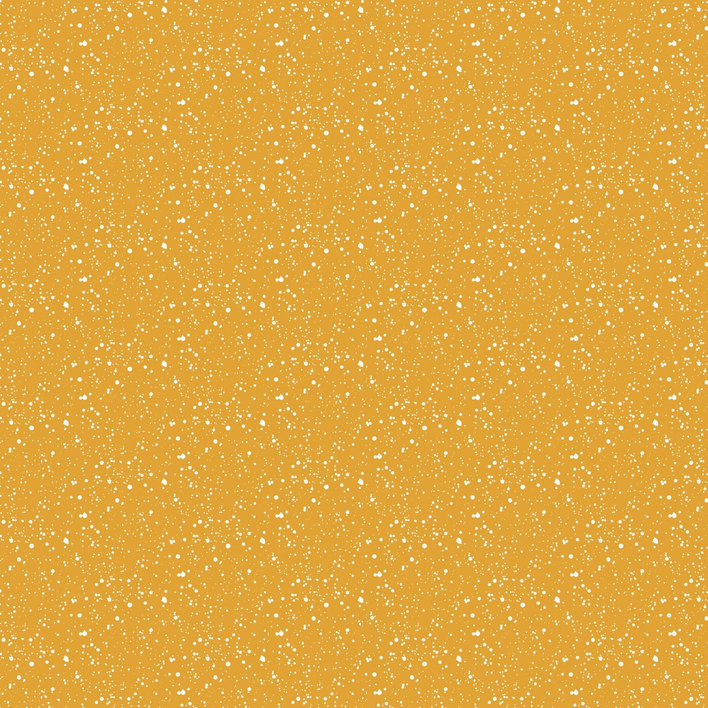 A closeup shot of the quilting fabric pattern called Splatter, designed by Josephine Kimberling, the ochre colorway. The SKU is 91063-50.