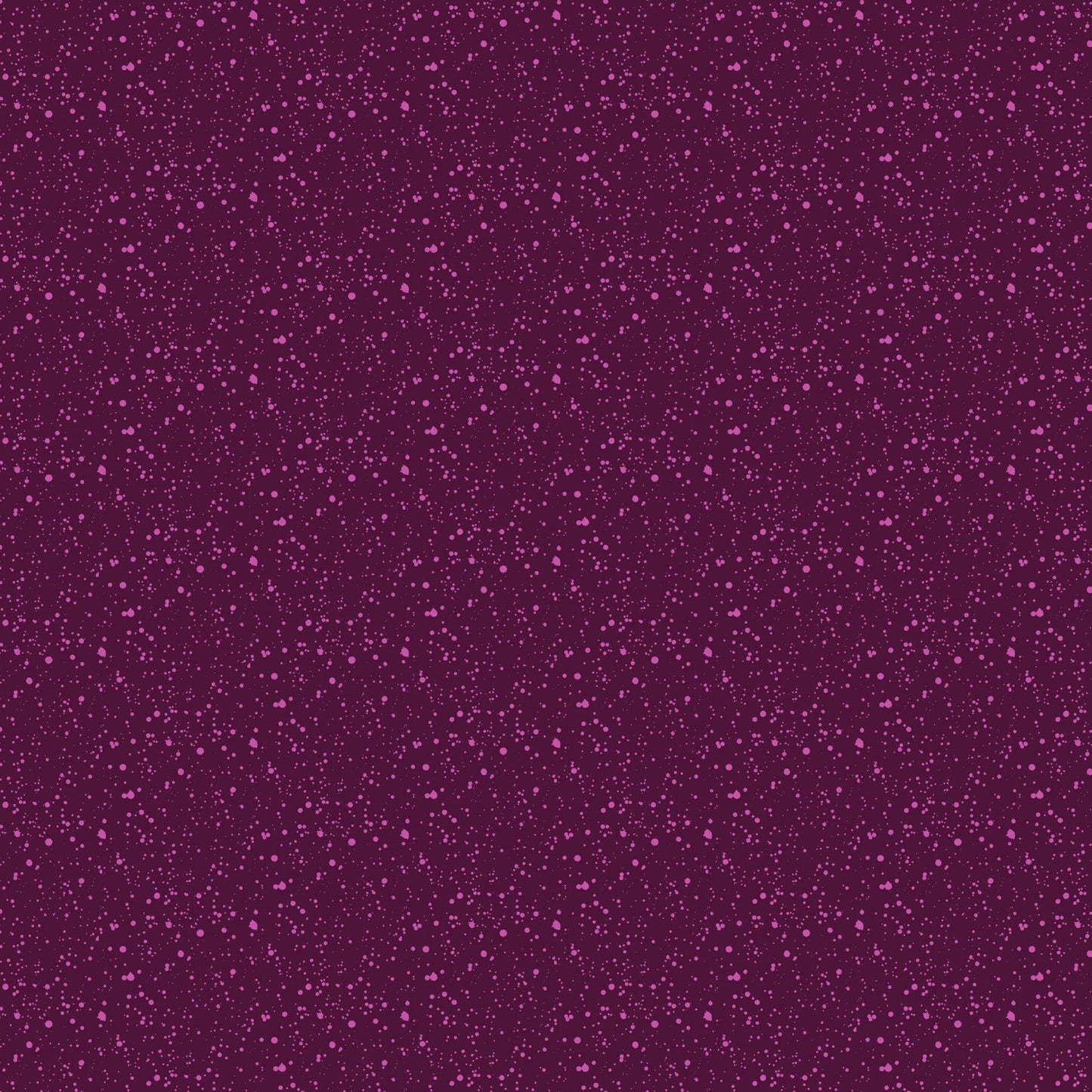 A closeup shot of the quilting fabric pattern called Splatter, designed by Josephine Kimberling, in the plum colorway. The SKU is 91063-84.