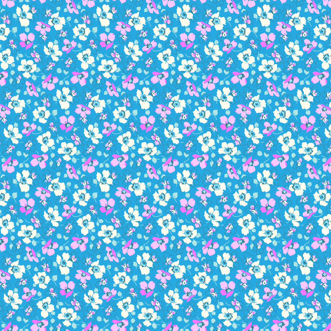Full Bloom - Grace in Blue - Heather Bailey - 91088-42 - Half Yard
