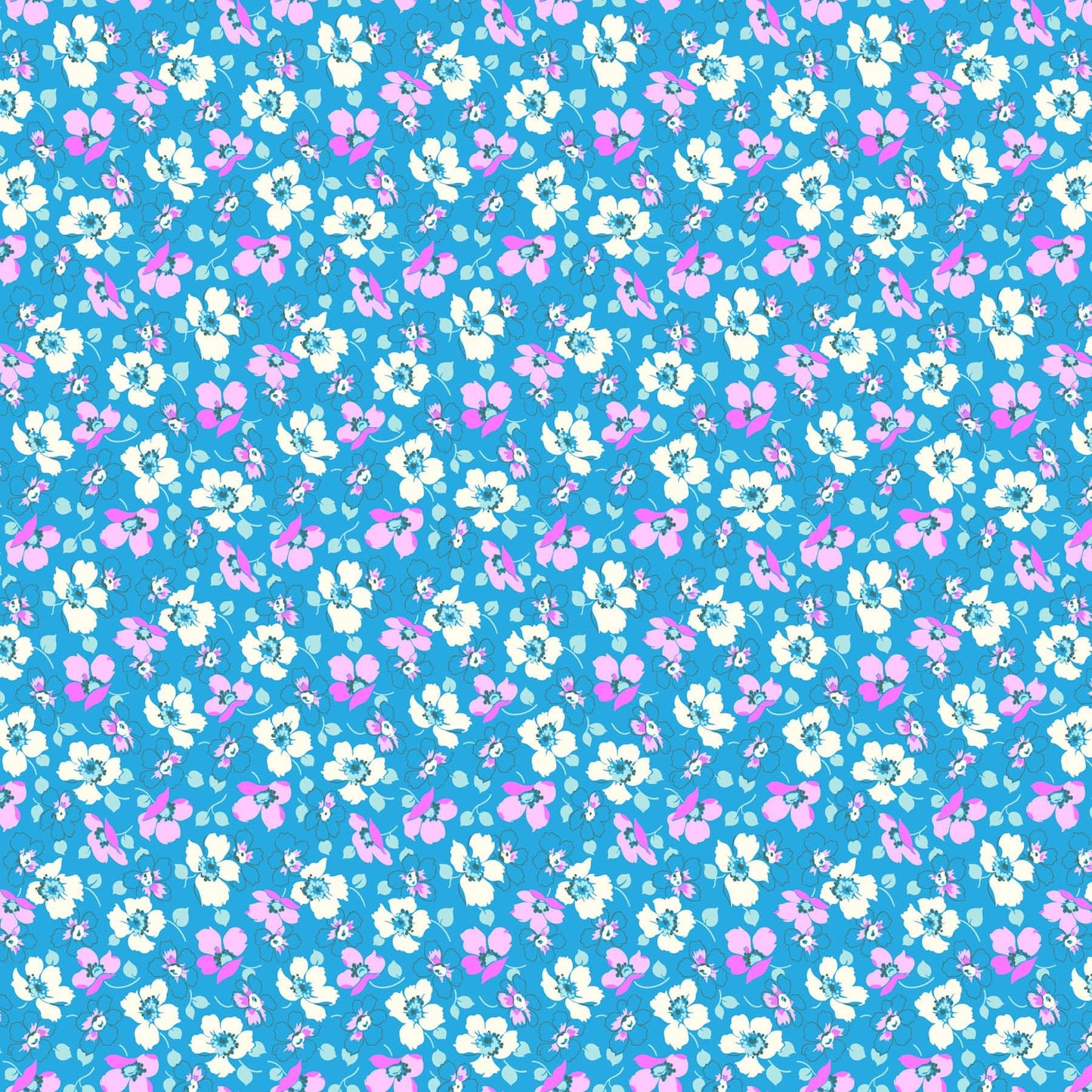 Full Bloom - Grace in Blue - Heather Bailey - 91088-42 - Half Yard