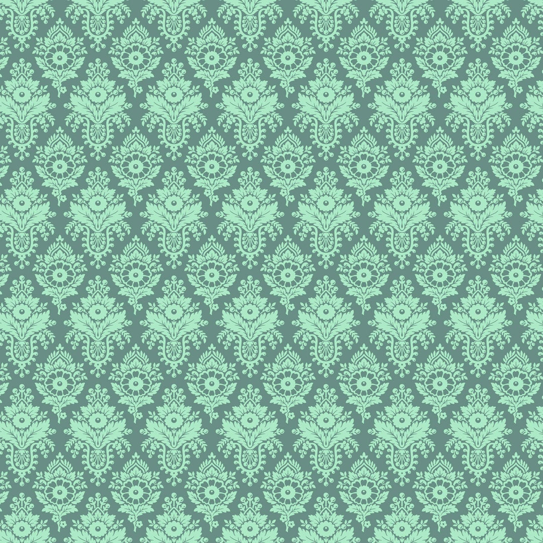 Full Bloom - Lulu in Verdigris - Heather Bailey - 91089-62 - Half Yard