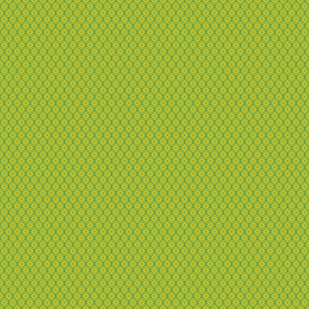 Full Bloom - Posy in Chartreuse - Heather Bailey - 91091-70 - Half Yard