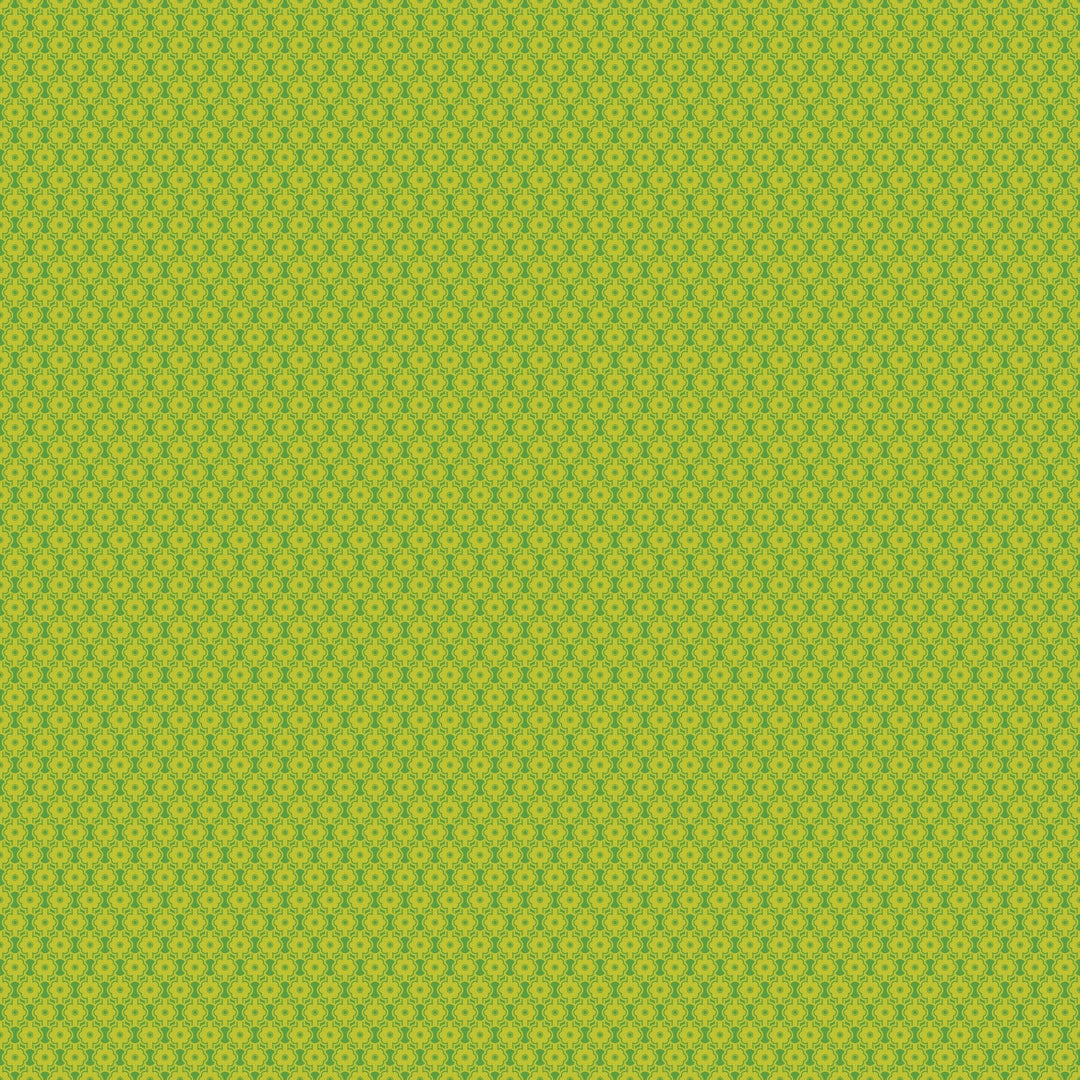Full Bloom - Posy in Chartreuse - Heather Bailey - 91091-70 - Half Yard