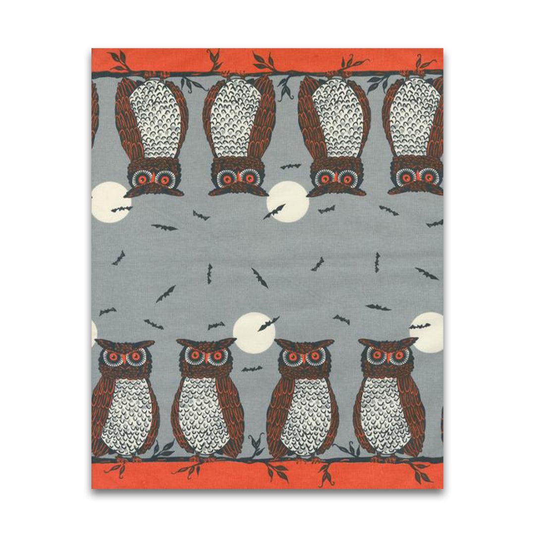 PREORDER - Classic Retro Holiday -  Whoot Whoo Owls - 16" Toweling - 920 312 - Half Yard