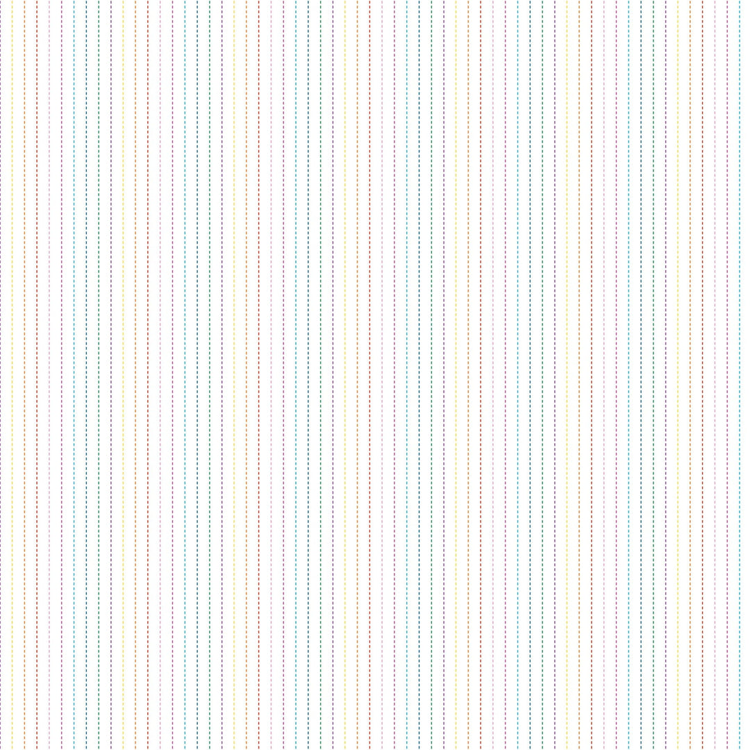 Dovetail - Stripes in White Multi - 92029-10 - Half Yard