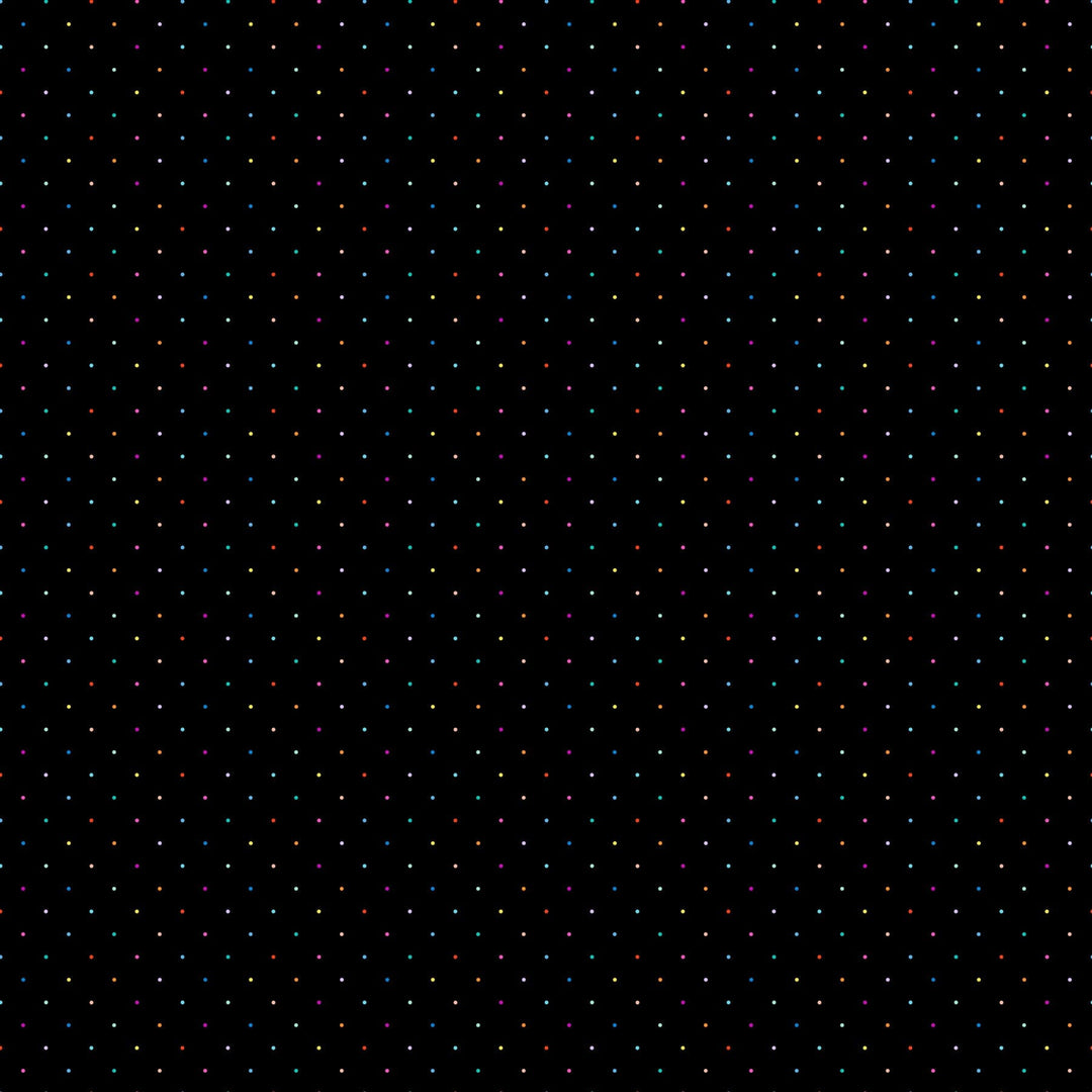 Dusk - Ditsy Dots in Black Multi - Ghazal Razavi - 92041-99