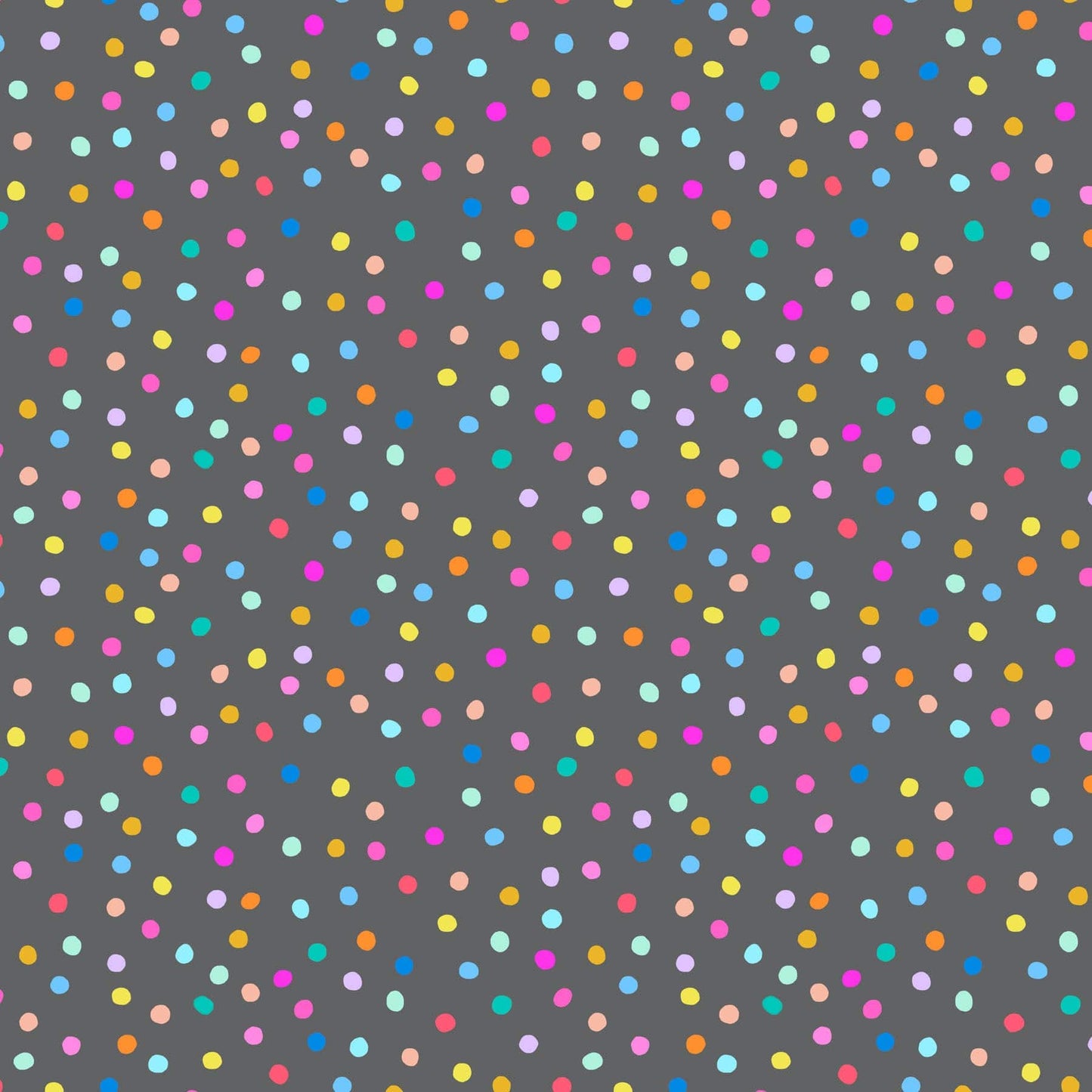 A closeup shot of the quilting fabric pattern called Pompoms, designed by Ghazal Razavi. The SKU is 92090-95.