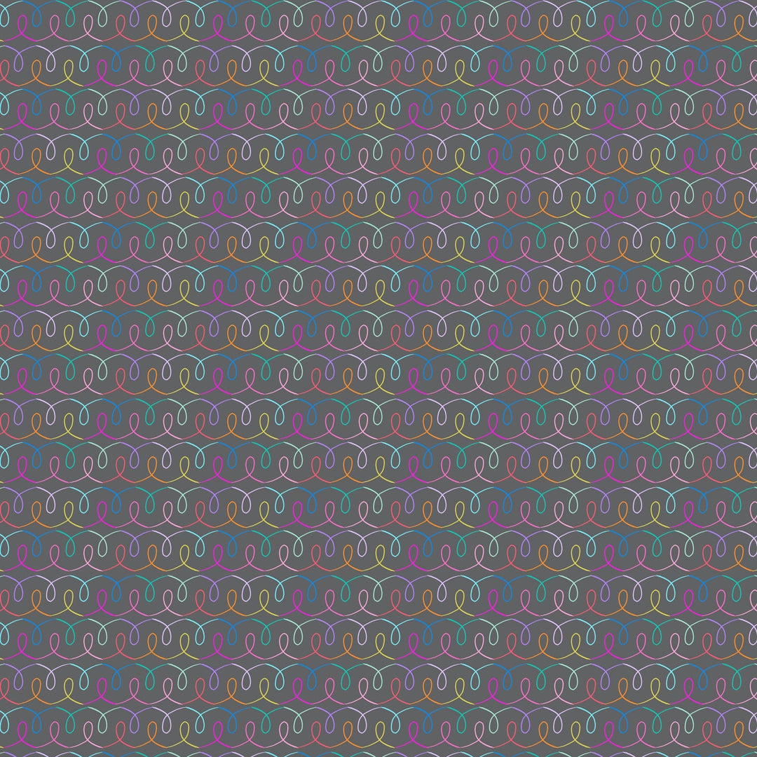 A closeup shot of the quilting fabric pattern called Ribbon, designed by Ghazal Razavi. The SKU is 92094-95.