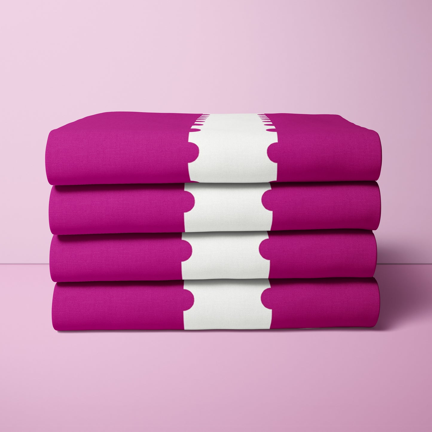 Stamp Stripe - 3 Yard Cut - Stamp Stripe in Raspberry - A-1131-R-3YD