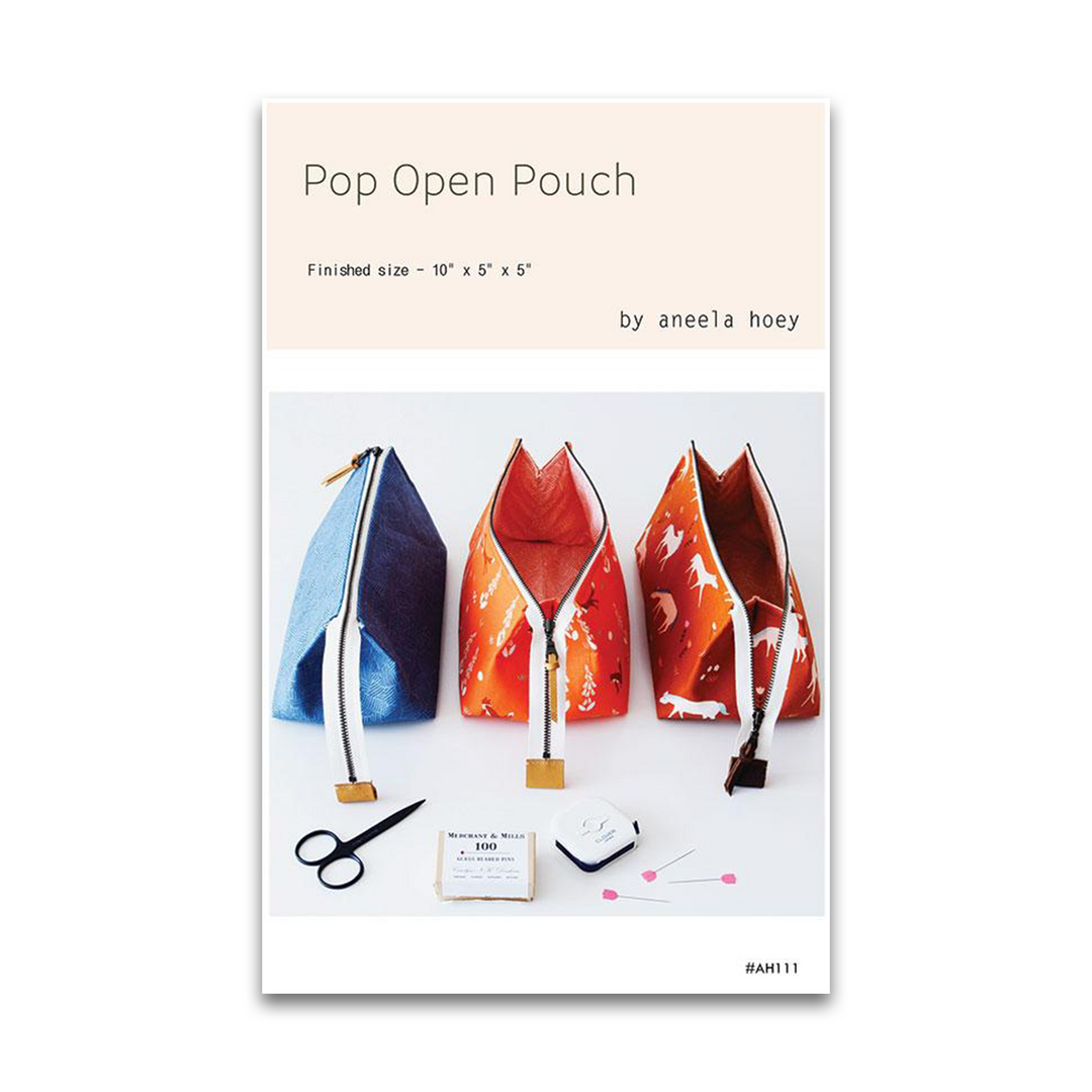 Pop Open Pouch - Sewing Pattern - Aneela Hoey - Paper Pattern