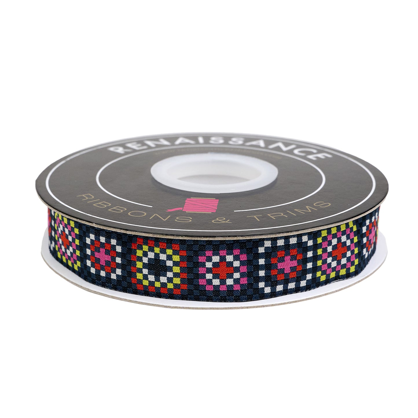 Catnap - Granny Square in Black - 7/8" width - by Alexia Abegg - One Yard