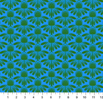 Cotton quilting fabric pattern called 'Anna Maria Textiles'. Part of the 'Indelible' fabric collection. Designed by Anna Maria Parry for fabric company Anna Maria Textiles. SKU: AMT1001-62C. 44-45 inch width.