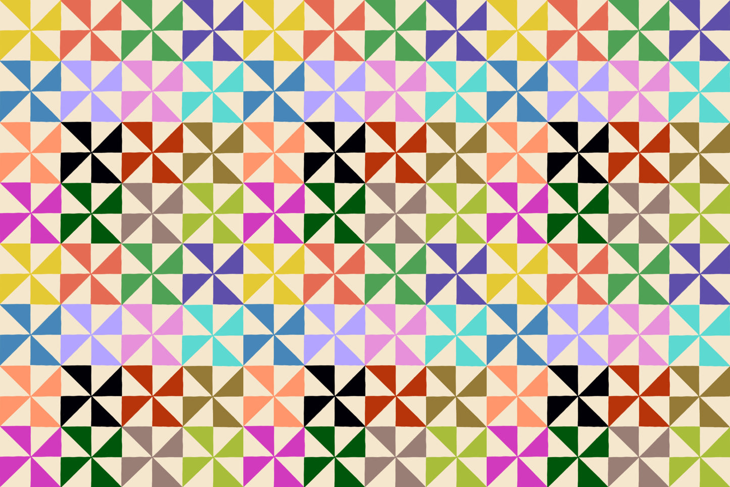 Classic quilting fabric, part of the Piecework fabric collection by Anna Maria Textiles (SKU: AMT113-10C)