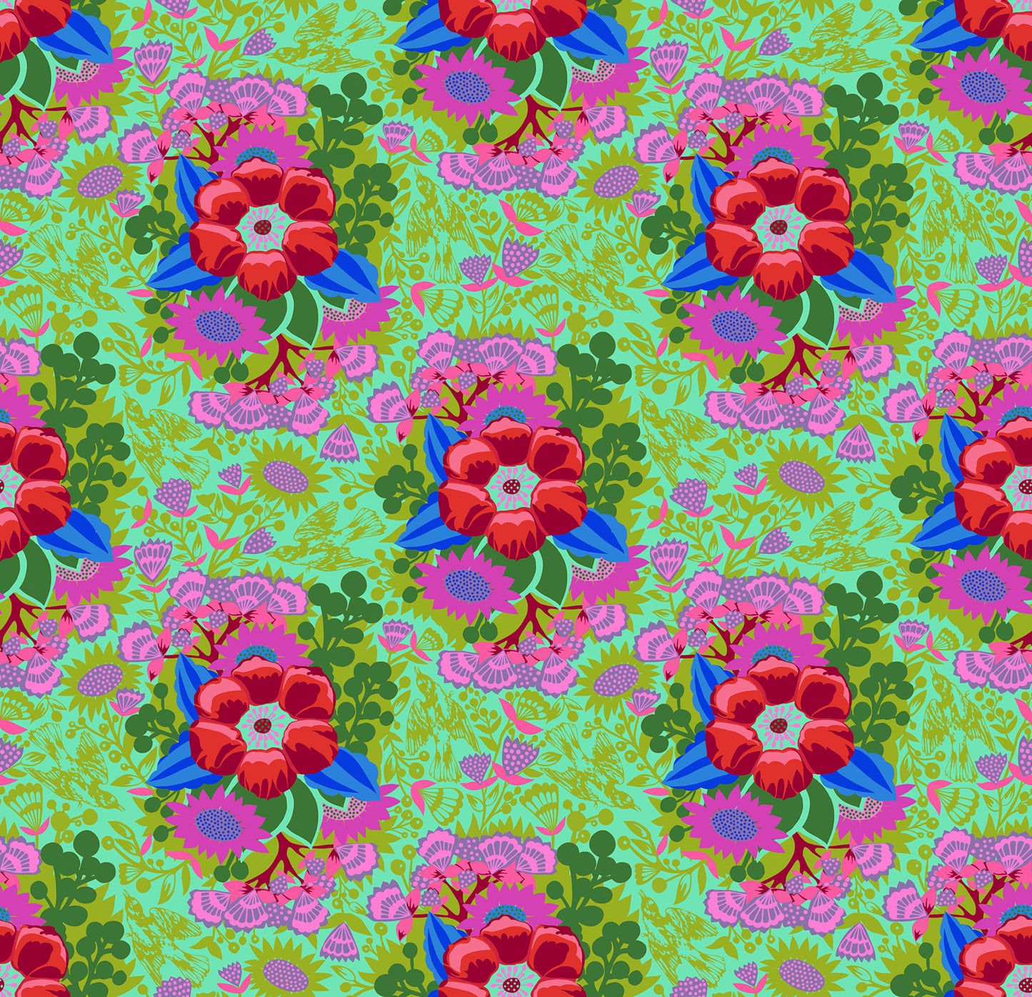 Centerpiece in Limerick quilting fabric, part of the Overdressed fabric collection by Anna Maria Textiles (SKU: AMT150-72C)