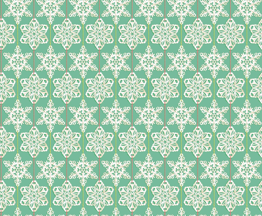 Paperflakes in Country quilting fabric, part of the Cozy Christmas fabric collection by Anna Maria Parry (SKU: AMT162-67V)