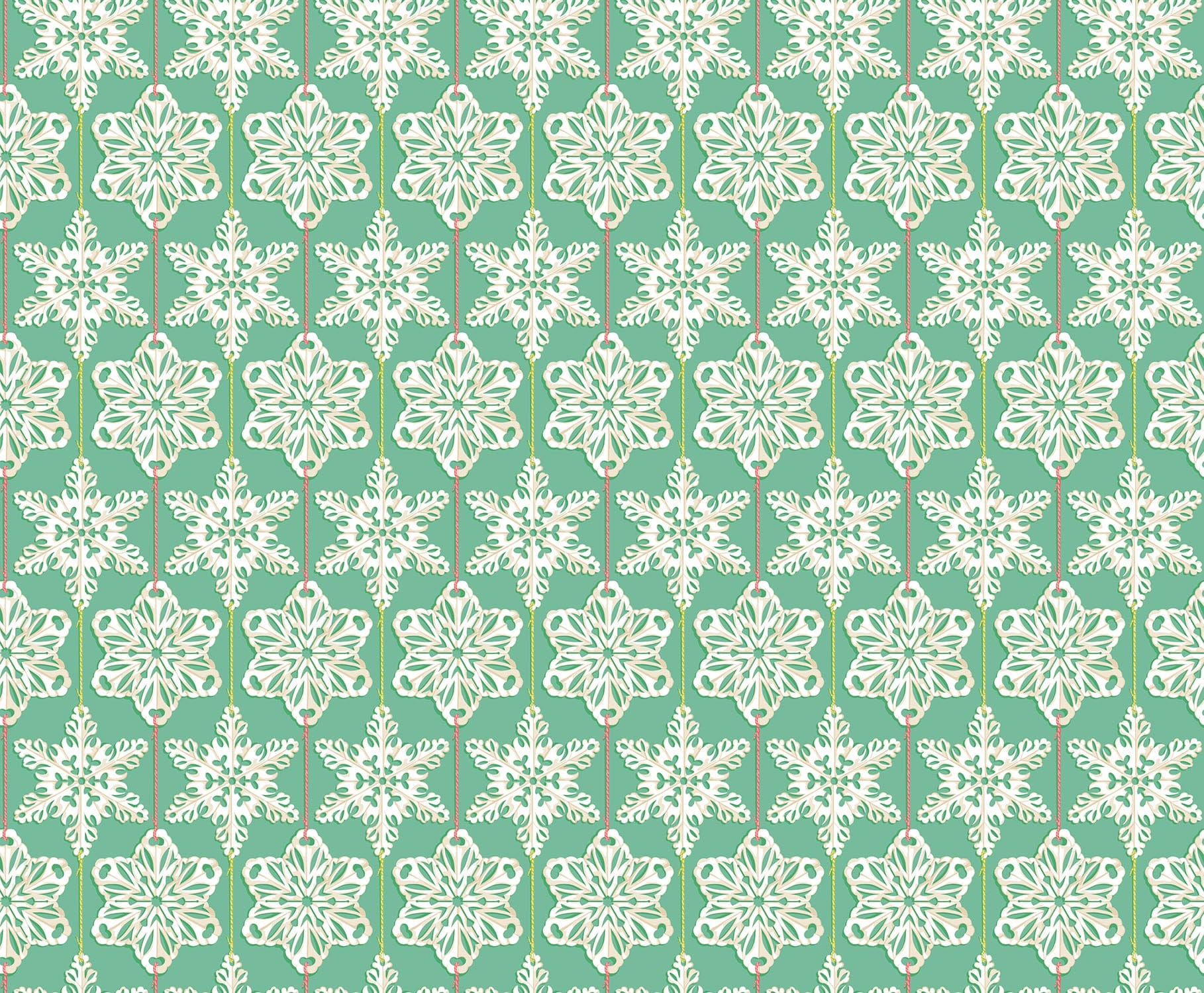 Paperflakes in Country quilting fabric, part of the Cozy Christmas fabric collection by Anna Maria Parry (SKU: AMT162-67V)