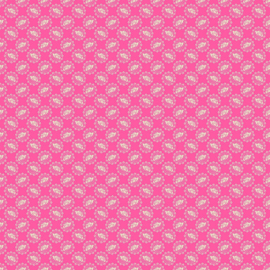 Peaceful in Joyful quilting fabric, part of the Cozy Christmas fabric collection by Anna Maria Parry (SKU: AMT163-25C)