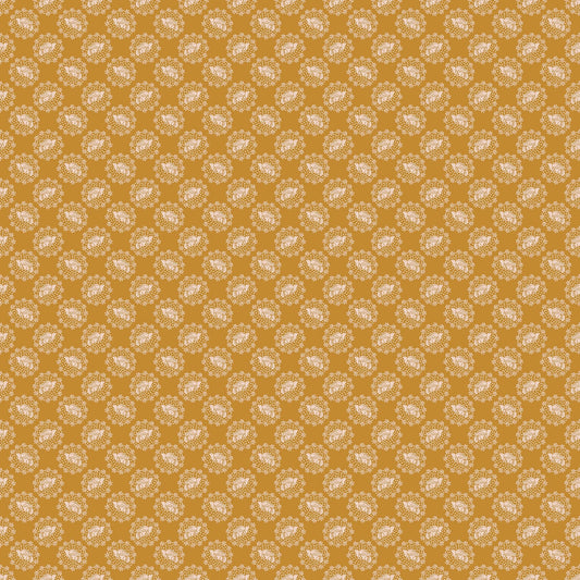 Peaceful in Honey quilting fabric, part of the Cozy Christmas fabric collection by Anna Maria Parry (SKU:AMT163-55V)