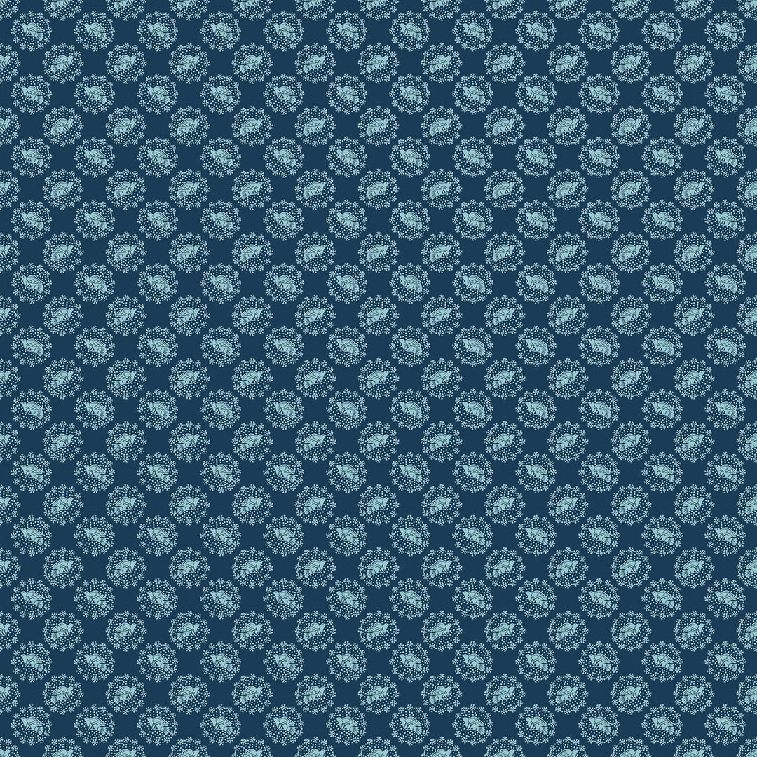 Peaceful in Solstice quilting fabric, part of the Cozy Christmas fabric collection by Anna Maria Parry (SKU:AMT163-62L)