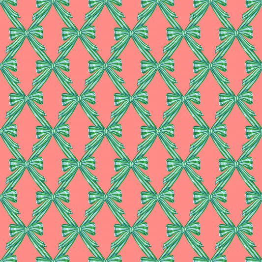 Wrapped in Beachy quilting fabric, part of the Cozy Christmas fabric collection by Anna Maria Parry (SKU: AMT164-56V)