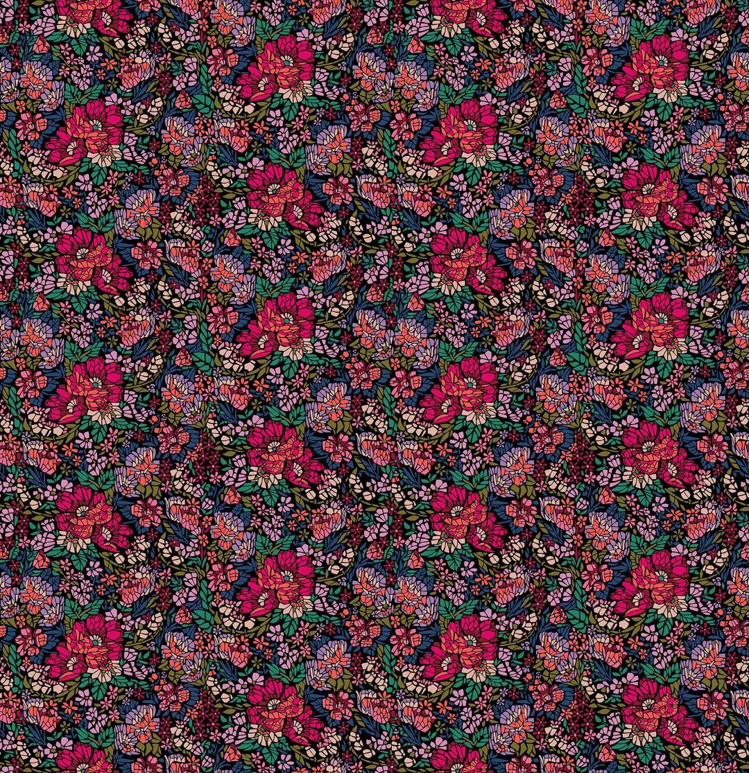 Mosaic in Painted quilting fabric, part of the Rhapsody fabric collection by Anna Maria Parry (SKU: AMT169-28L)