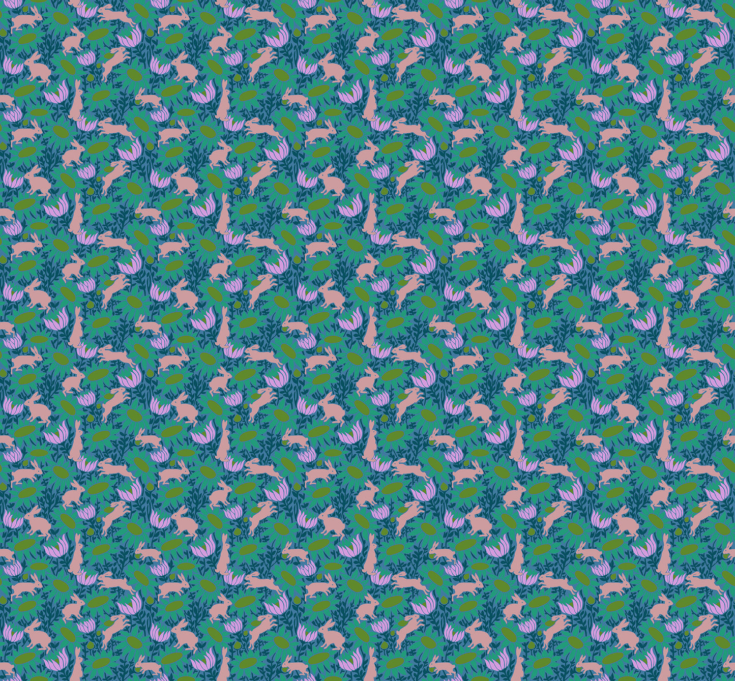Chase in Jade quilting fabric, part of the Mosaic Menagerie fabric collection by Anna Maria Textiles (SKU: AMT187-68C)