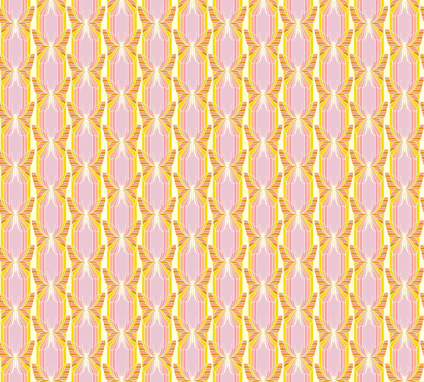 Hidden in Sunset quilting fabric, part of the Mosaic Menagerie fabric collection by Anna Maria Textiles (SKU: AMT189-52C)