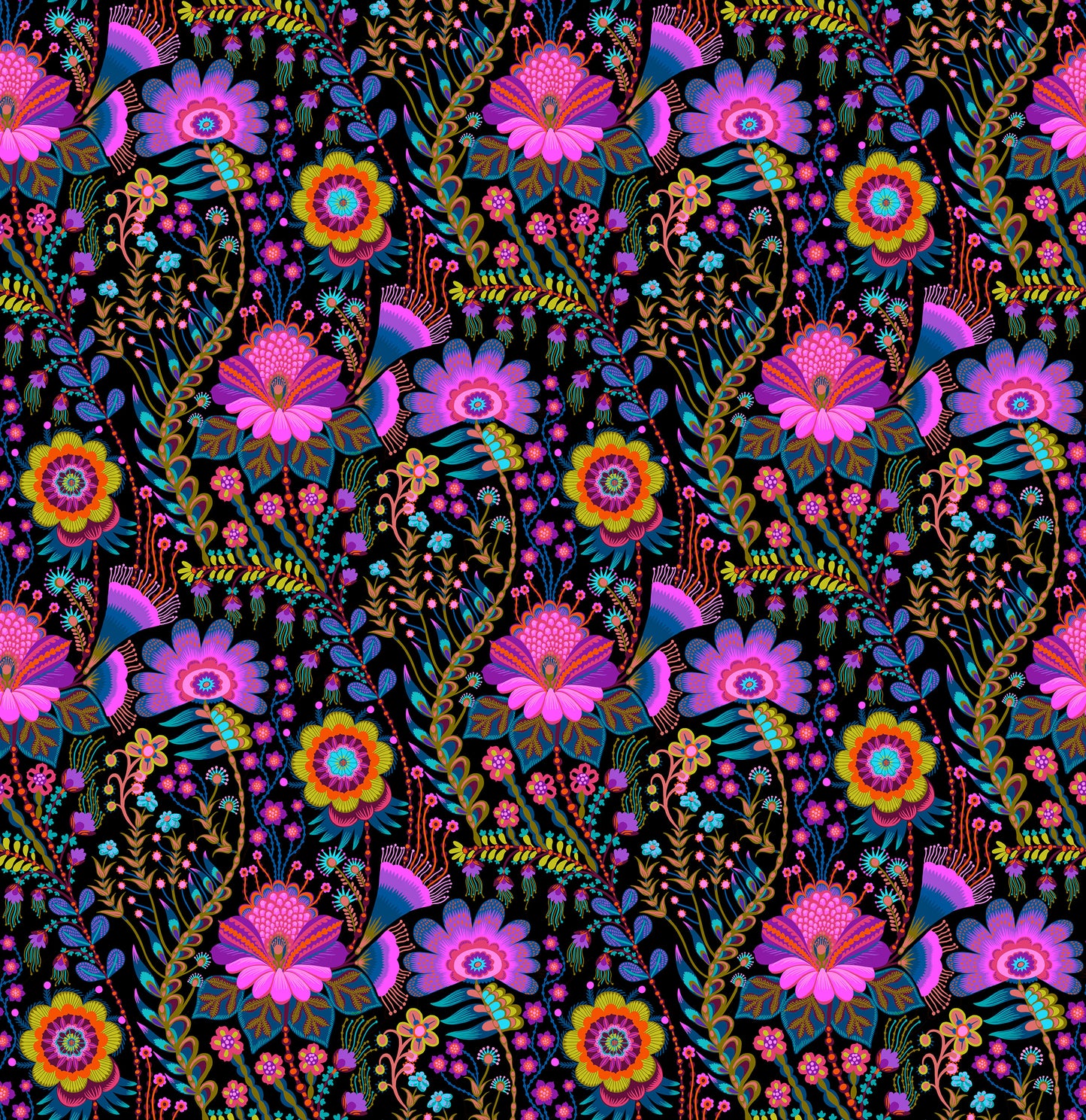 Seeking in Velvet quilting fabric, part of the Sunseekers fabric collection by Anna Maria Textiles (SKU: AMT197-99L)